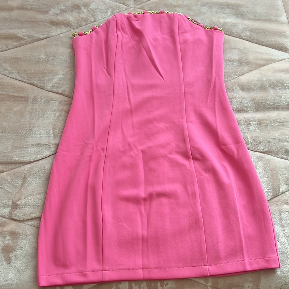 NEW MESHKI Pink mini dress - Picture 7 of 9
